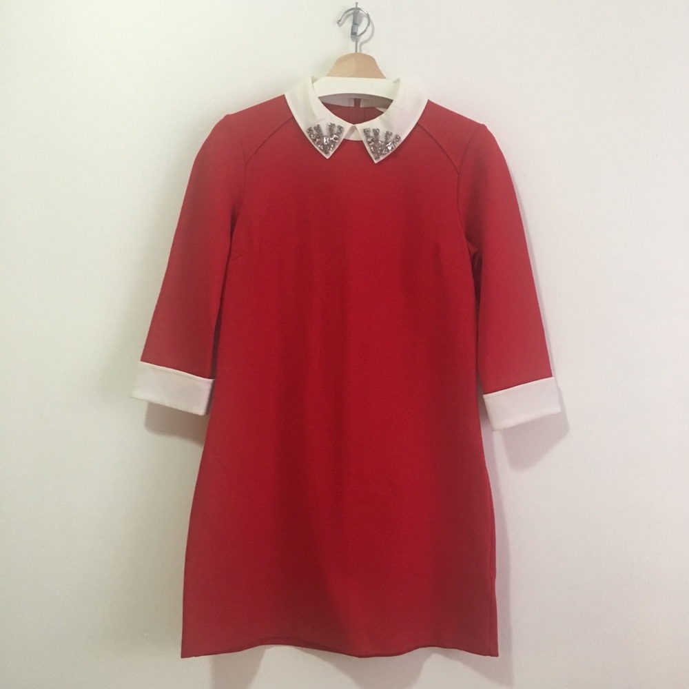 Ted Baker Eelah Embellished Collar Shift Dress